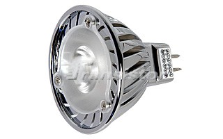LED SPOT MR16 3W WarmWhite 2700K, Светодиодная лампа 3Вт, белого теплого цвета, цоколь GU5.3